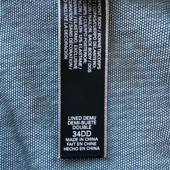 VICTORIA’S SECRET | CORSET BRA | BUSTIER | WIRED | BLACK | LACE | PUSH-UP | 34DD - Picture 11 of 11